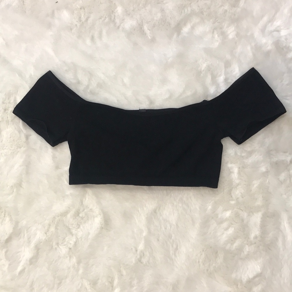 Urban Outfitters cropped off the shoulder tank